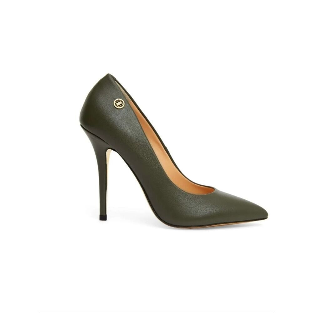 NWT Dee Ocleppo Army Green Classic Pump Heels Shoes 7.5